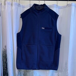Women’s Figs Navy Blue Fleece Vest size L